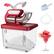 Front. Costway - 660 lb/H Commercial Ice Crusher with Dual Blades Safety On/Off Switch for Home - Red.
