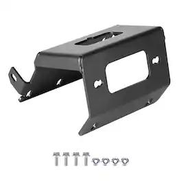 VEVOR - Winch Mount, Winch Capacity of 2000-3600 lbs, Trailer Hitch Winch Mount for Select Honda Foreman and Rancher Rubicon - Black