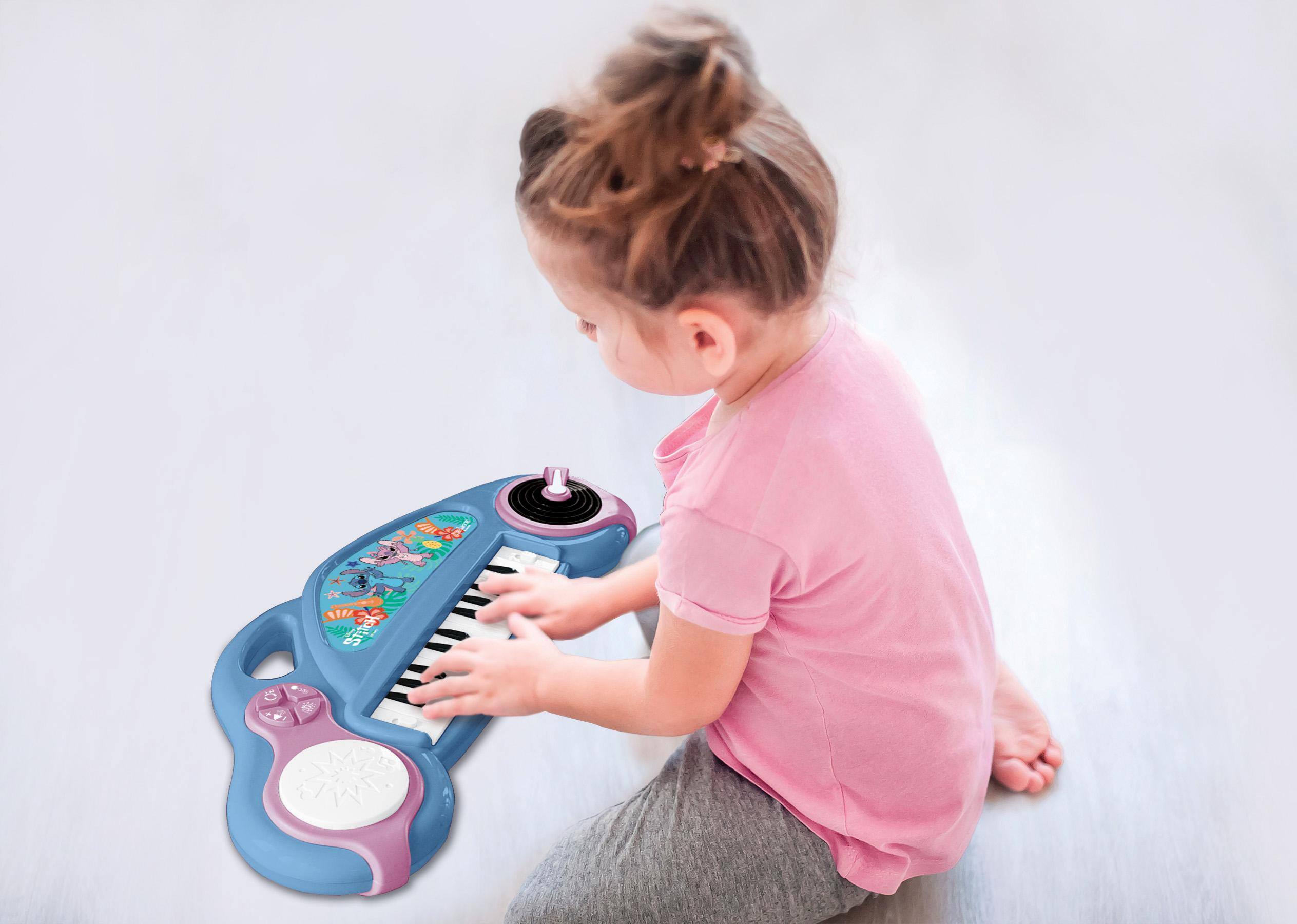 Alt View 7. Lexibook - Stitch fun Electronic Keyboard with lights.