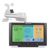 AcuRite - Iris Home Weather Station with Wi-Fi Color Display - Black - Front_Zoom