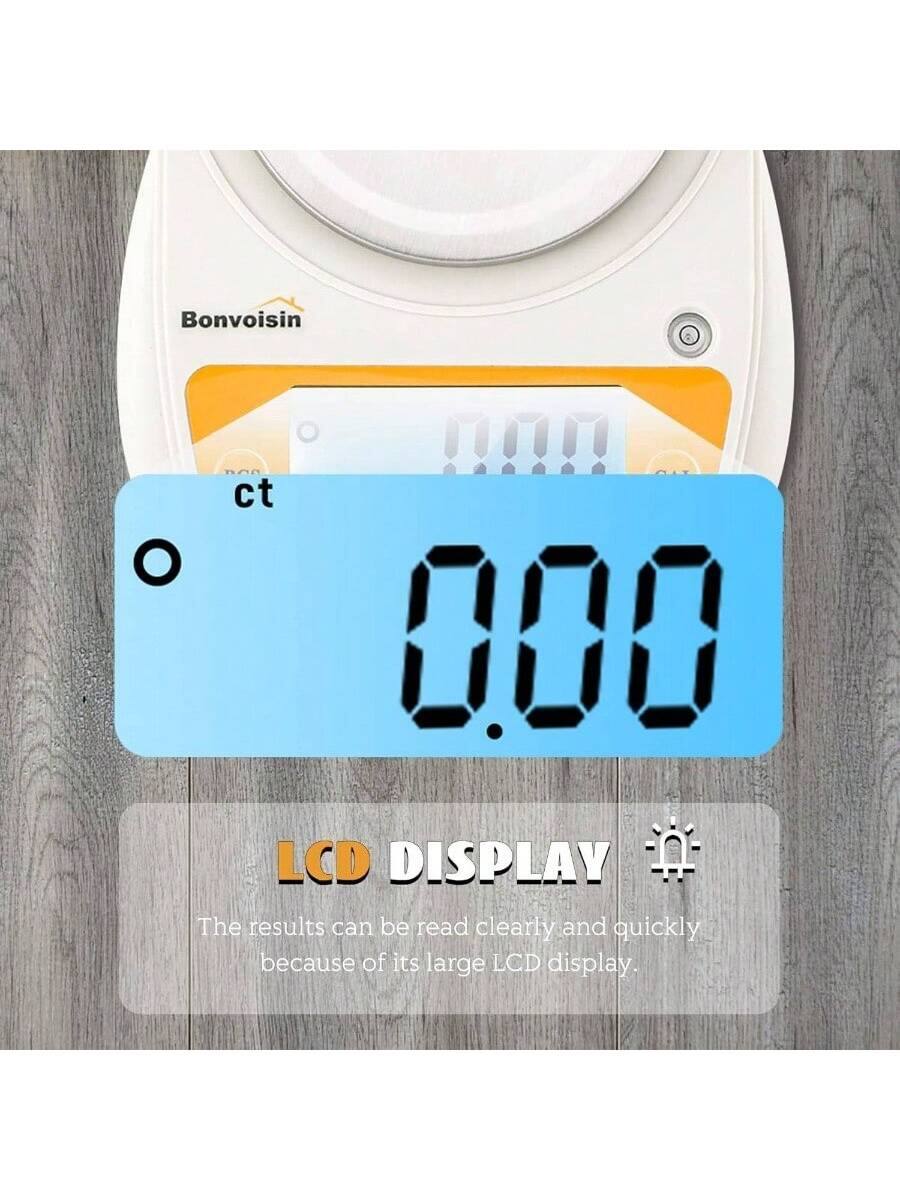 Bonvoisin !!!!  
ct 0.00  
LCD DISPLAY  
The results can be read clearly and quickly because of its large LCD display.