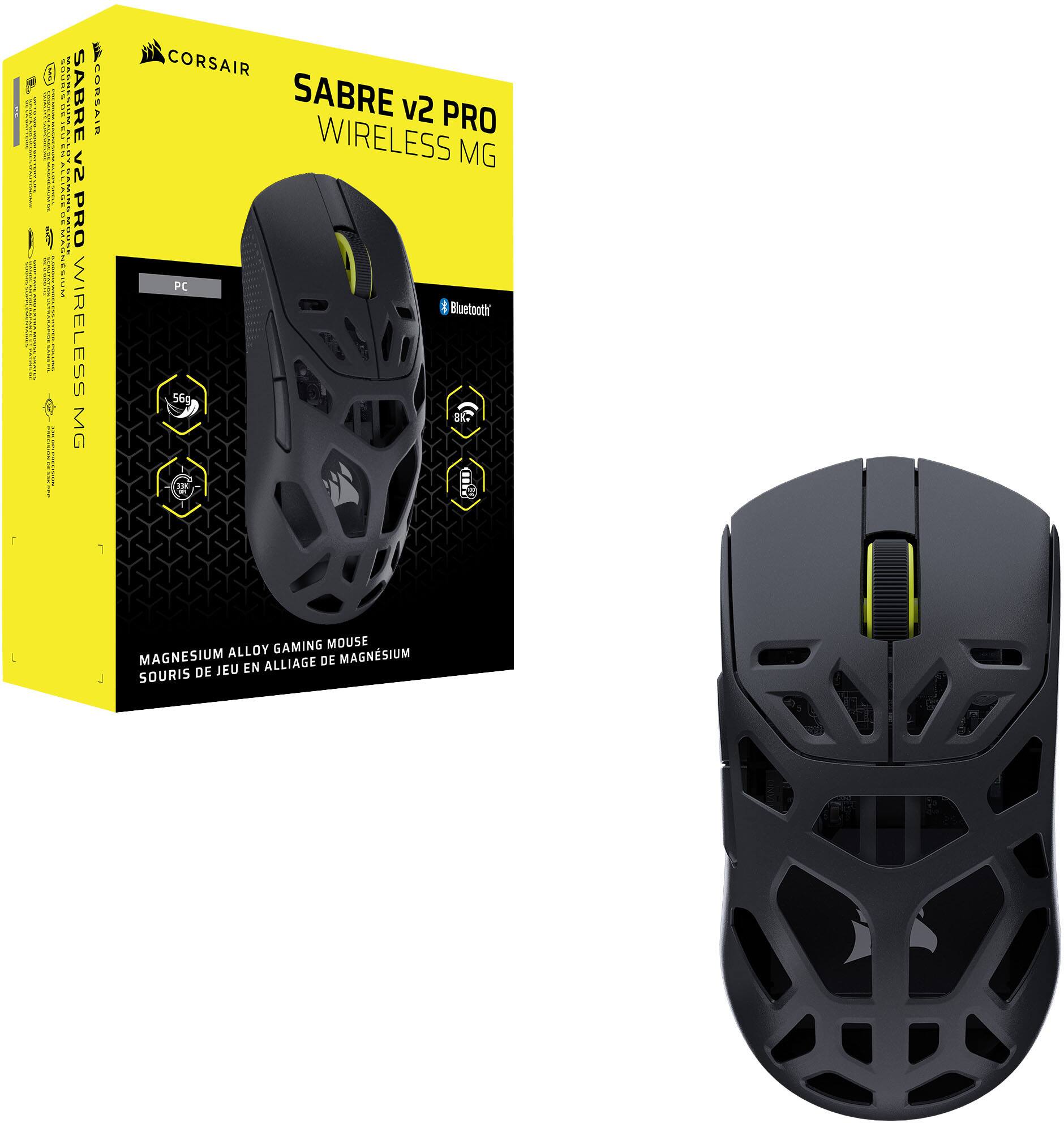 I - 1 | | 1 RR : 10706 L ... | SABRE | I Y 40% 2A PRO | | MAGNESIUM eICR - WIRELESS MG | ACORSAIR CORSAIR SABRE v2 PRO WIRELESS MG PC Bluetooth 56g Di 15 - I . GAMING MOUSE MAGNESIUM ALLOY MAGNESIUM ALLIAGE DE JEU EN SOURIS