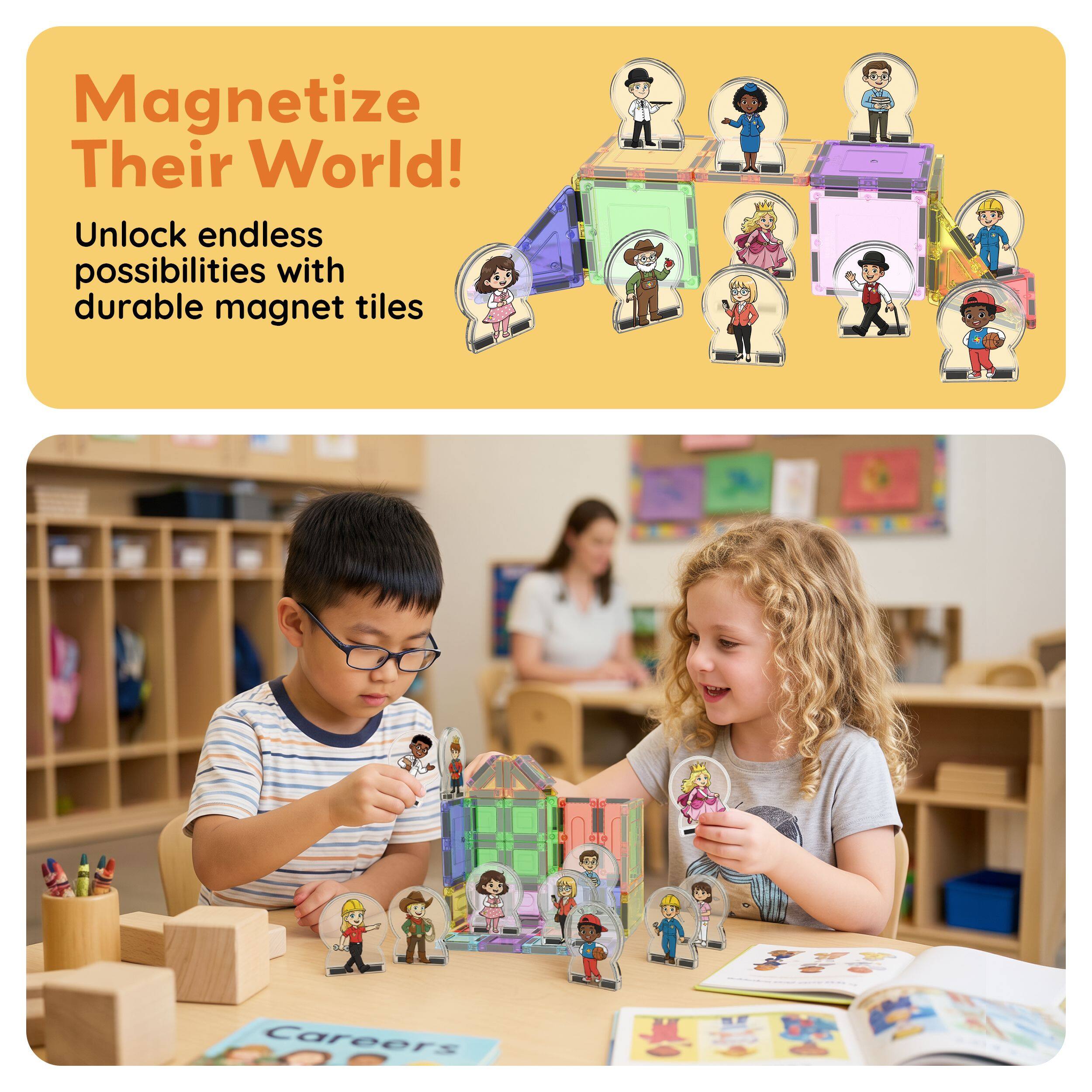 Magnetize Their World!  
Unlock endless possibilities with durable magnet tiles  

Careers