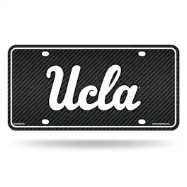 Rico Industries - UCLA Bruins 12x6 Carbon Fiber Design Metal License Plate Auto Tag - Multi