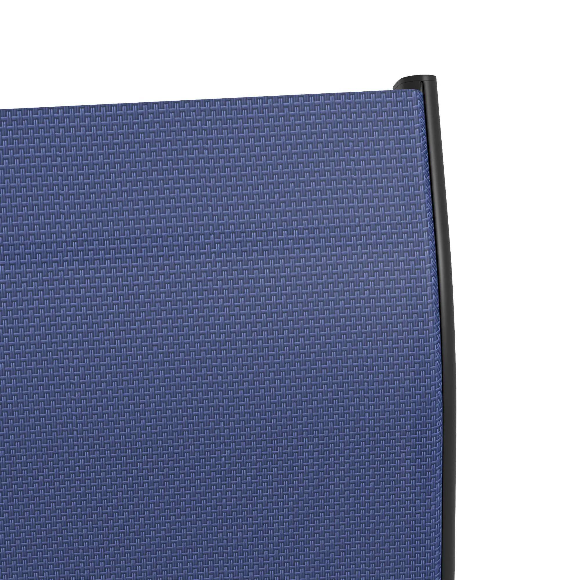 Alt View 1. Resenkos - Resenkos Outdoor Bar Stools Set, 360° Swivel Bar Height Chairs, Steel, Mesh Fabric, Blue - Blue.