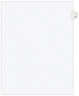 Front. Avery - Legal Pre-Printed Paper Dividers, Side Tab #3, Style, Letter Size, 25/Pack - White.
