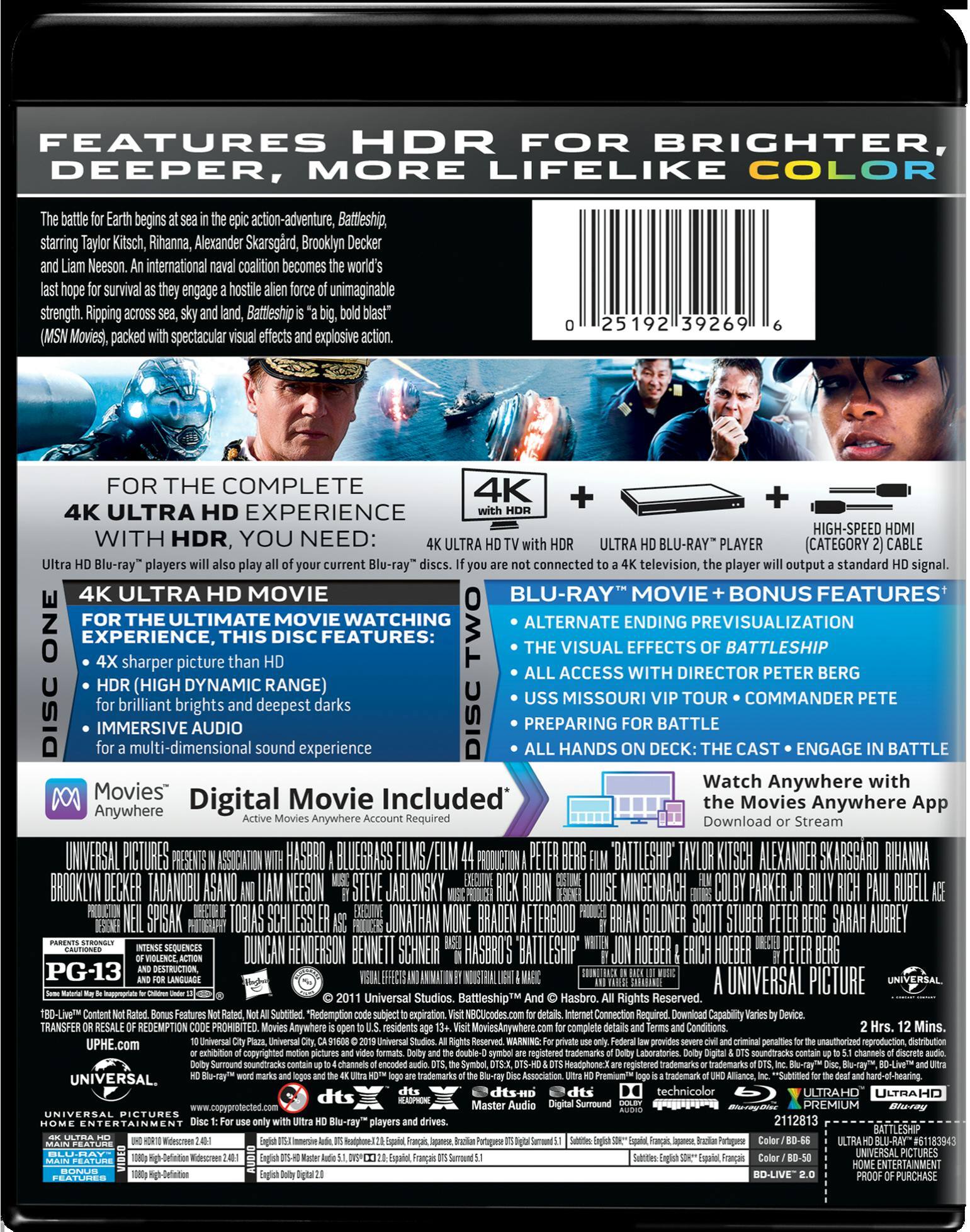 Angle. Battleship (4K Ultra HD) [UHD].