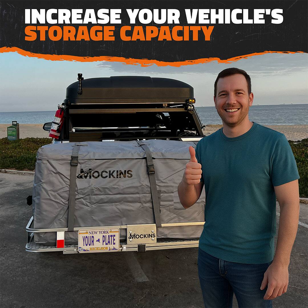 INCREASE YOUR VEHICLE'S STORAGE CAPACITY

NEW YORK
YOUR PLATE
EXCELSIOR

VIOCKINS