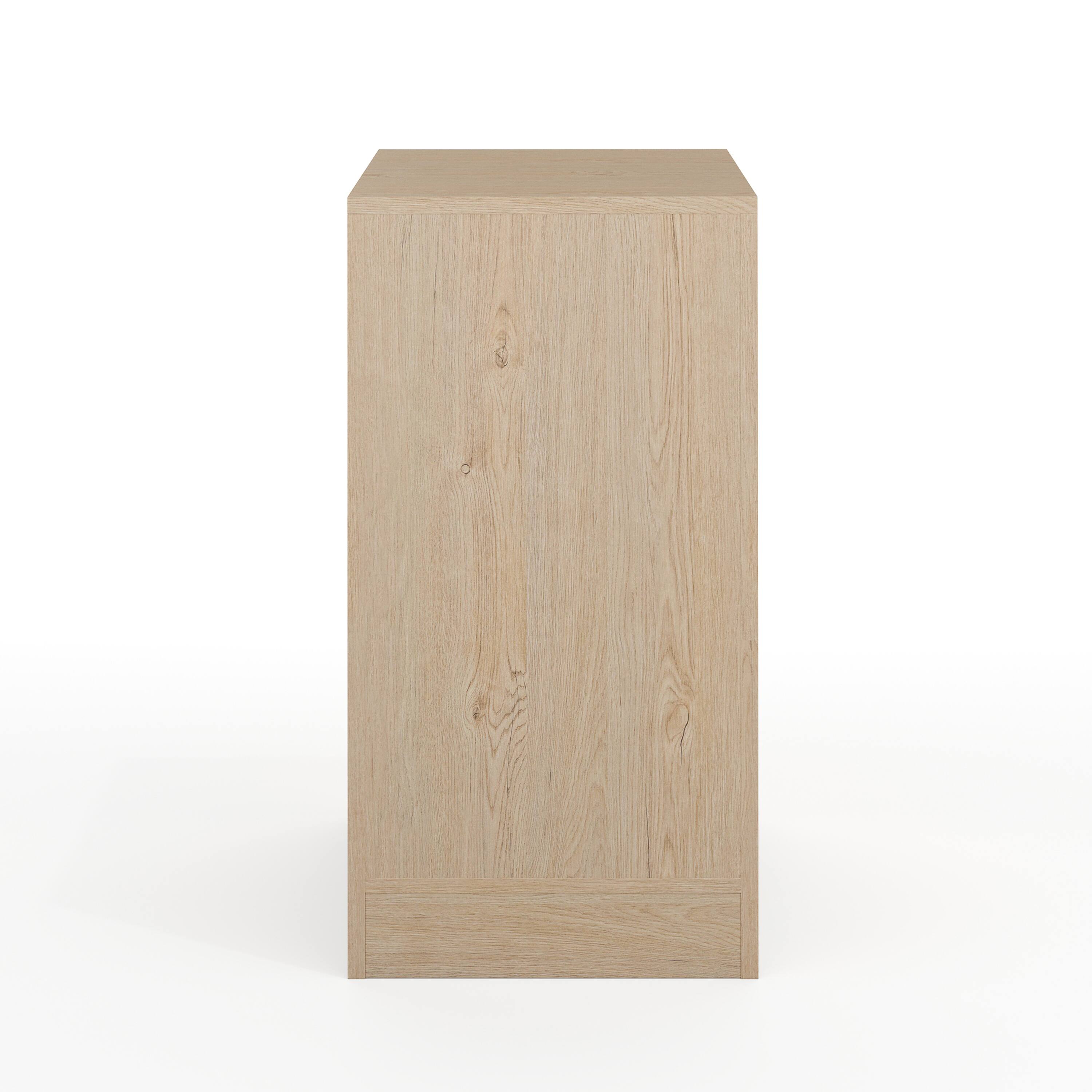 Alt View 7. Martha Stewart - Kayden Home Office Modular 3 Drawer File Cabinet - Light Natural.