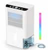 Front. Teendow - Dehumidifier for Basement & Large Rooms (2000 Sq.Ft), 2.5L Tank, Continuous Drain, Quiet Sleep Mode - White.