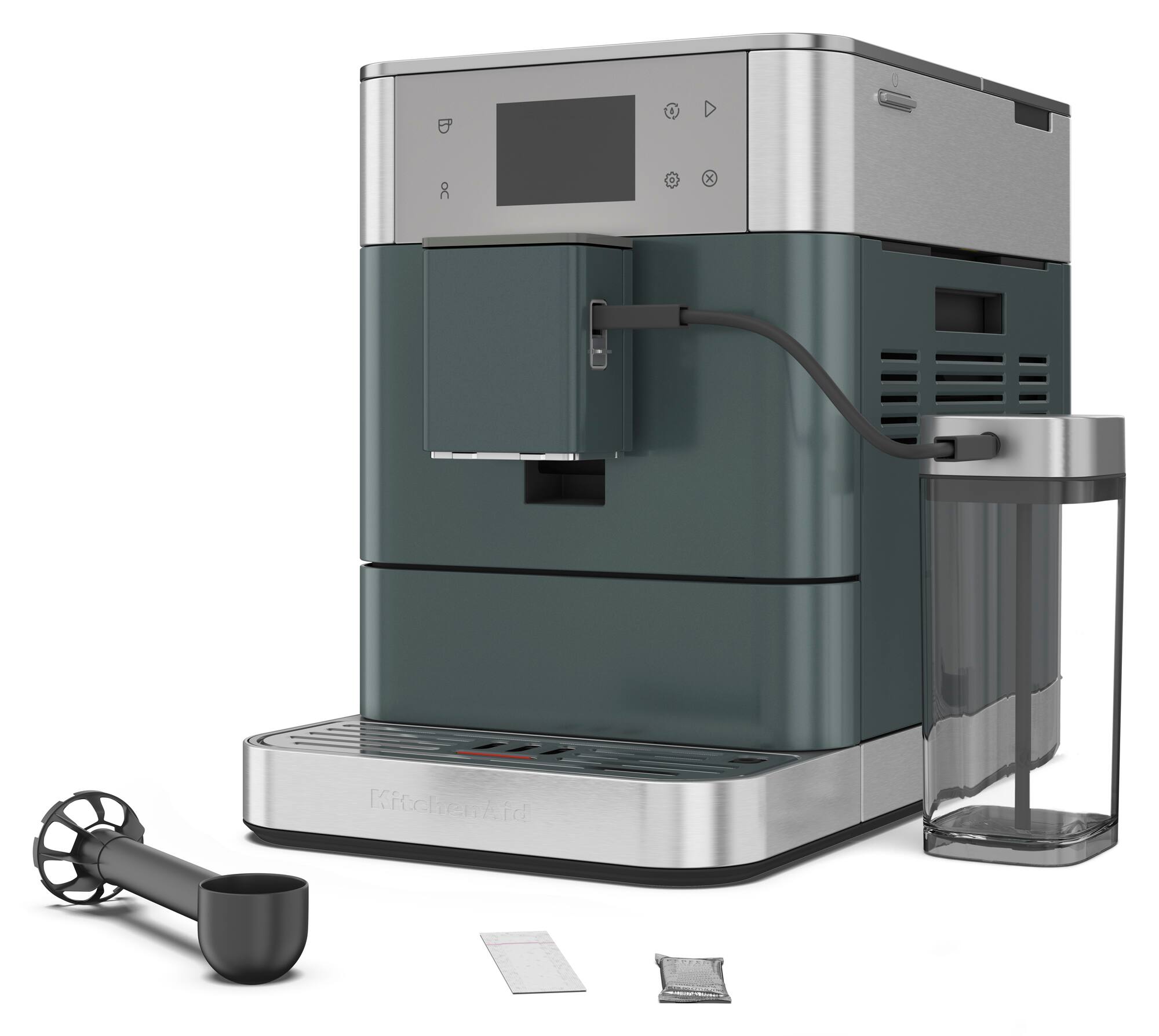 Angle. KitchenAid - Fully Automatic Espresso Machine with 15 bars of pressure - Juniper.