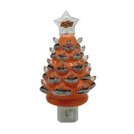 Santa's Workshop - Oklahoma State Cowboys 6.5" Tree Night Lite - Orange