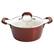Alt View 2. Kenmore - Kenmore Arlington 12 Piece Aluminum Ceramic Coated Nonstick Cookware Set in Metallic Red - Metallic Red.