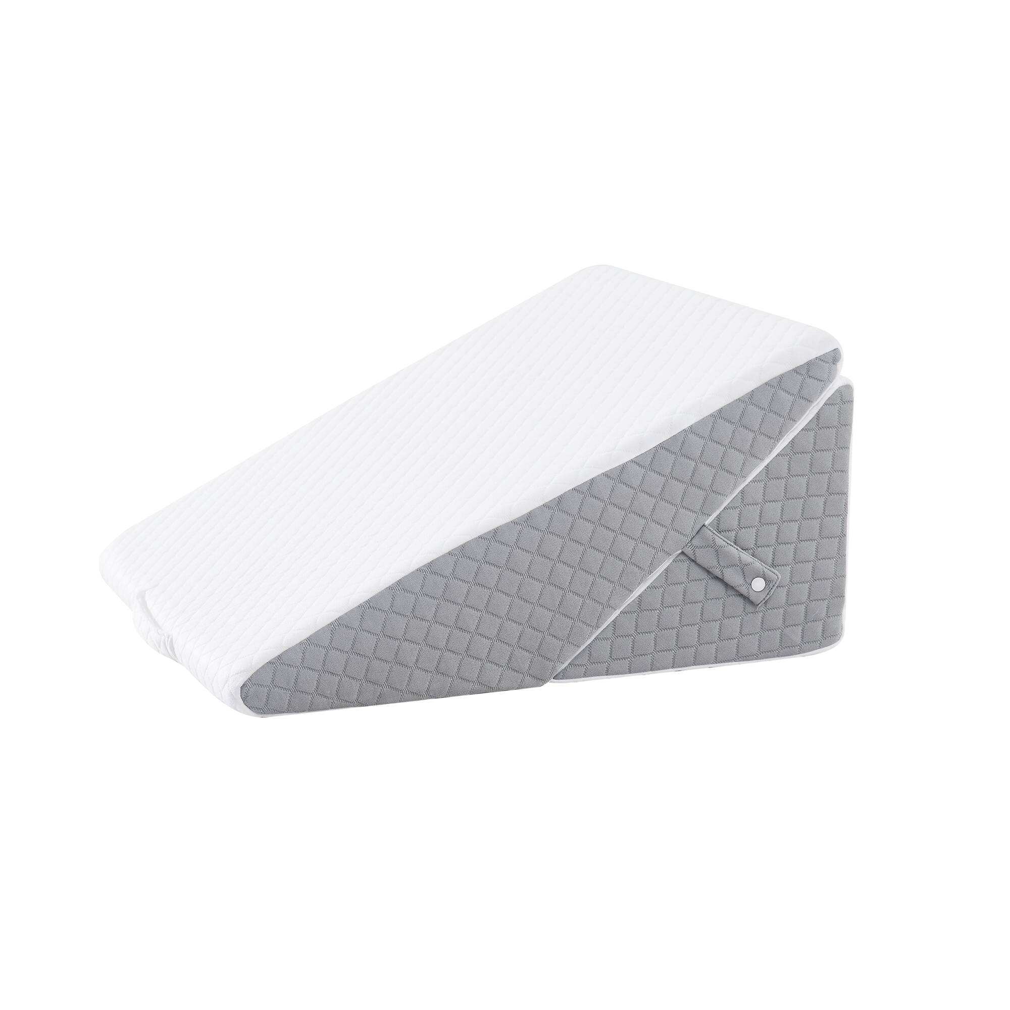 Front. Sweet Home Collection - 2-Piece Support Wedge Pillow Set with High Density Foam - White.
