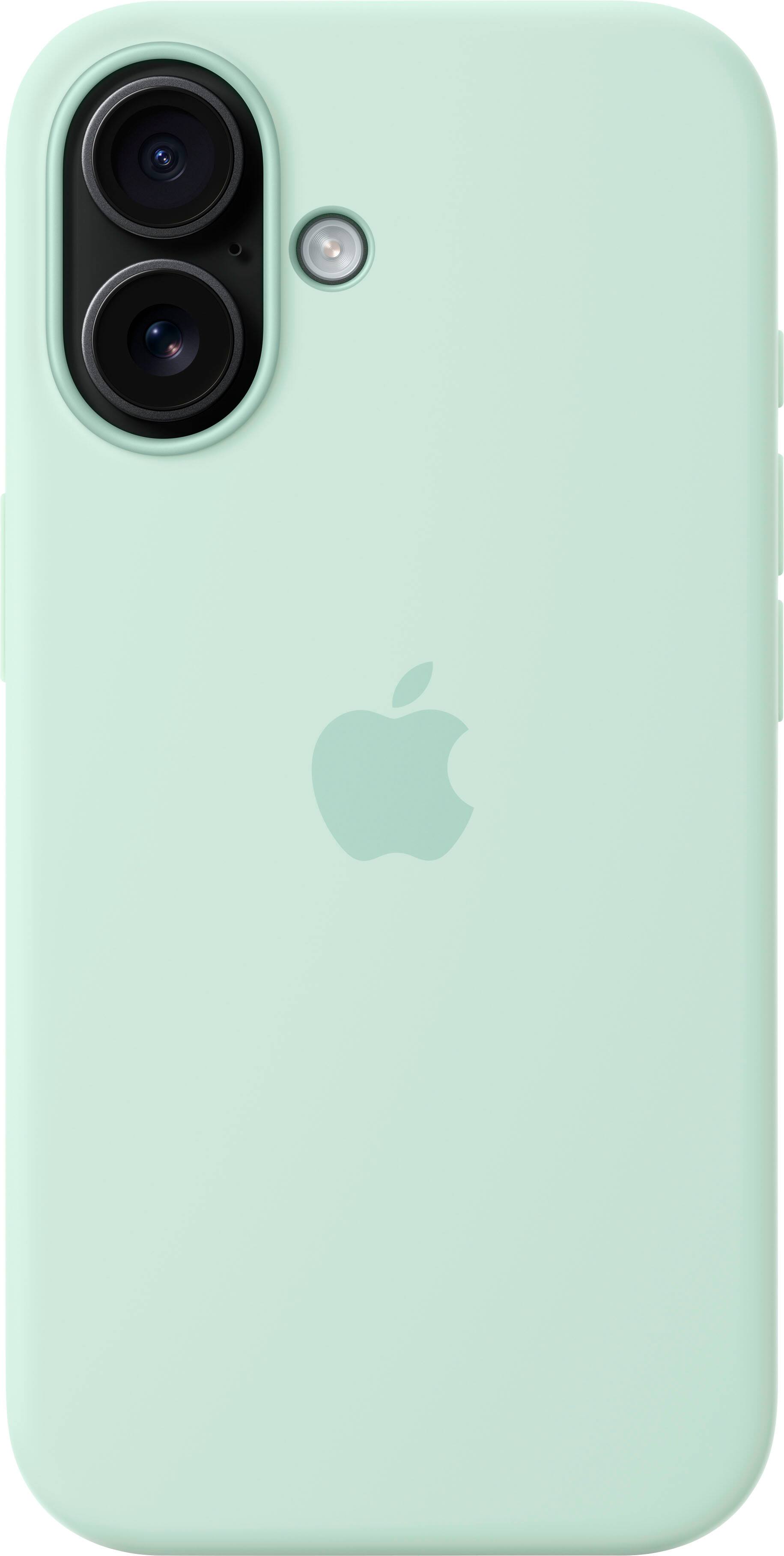 Alt View 1. Apple - iPhone 16 Silicone Case with MagSafe - Aquamarine.