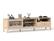 Alt View 10. Bestier - Modern TV Stand with Sliding Acrylic Door, Large Storage Drawer & Adjustable Shelves for 75" TVs - wooden.