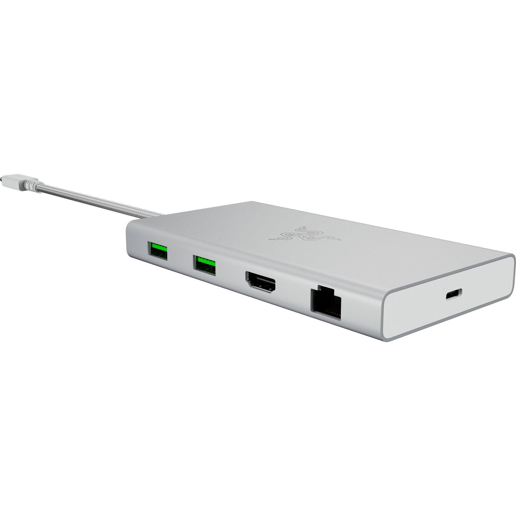 Alt View 17. Razer - USB C Dock Station with 11 Ports - Mercury.