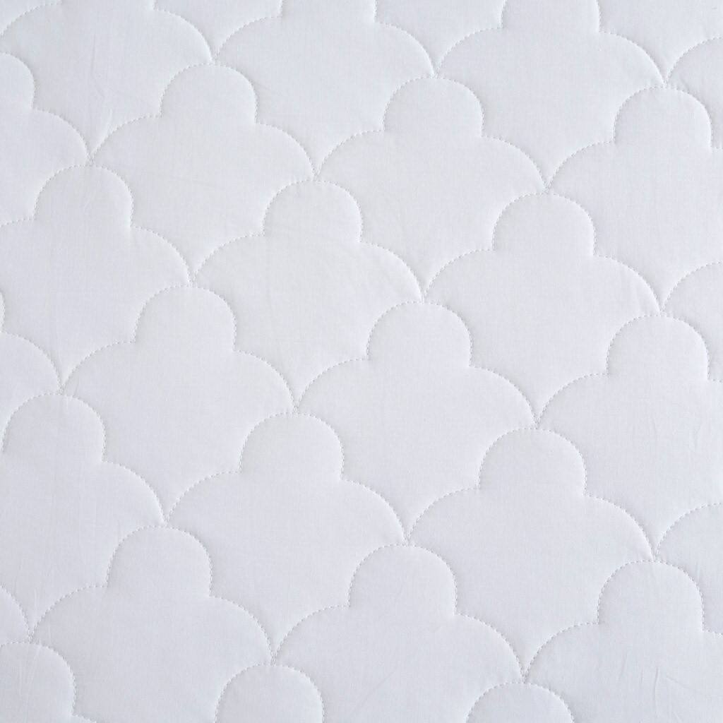 Alt View 5. Gracie Mills - Gracie Mills Carlo Solid Quilted Cotton Percale Mattress Pad - White.