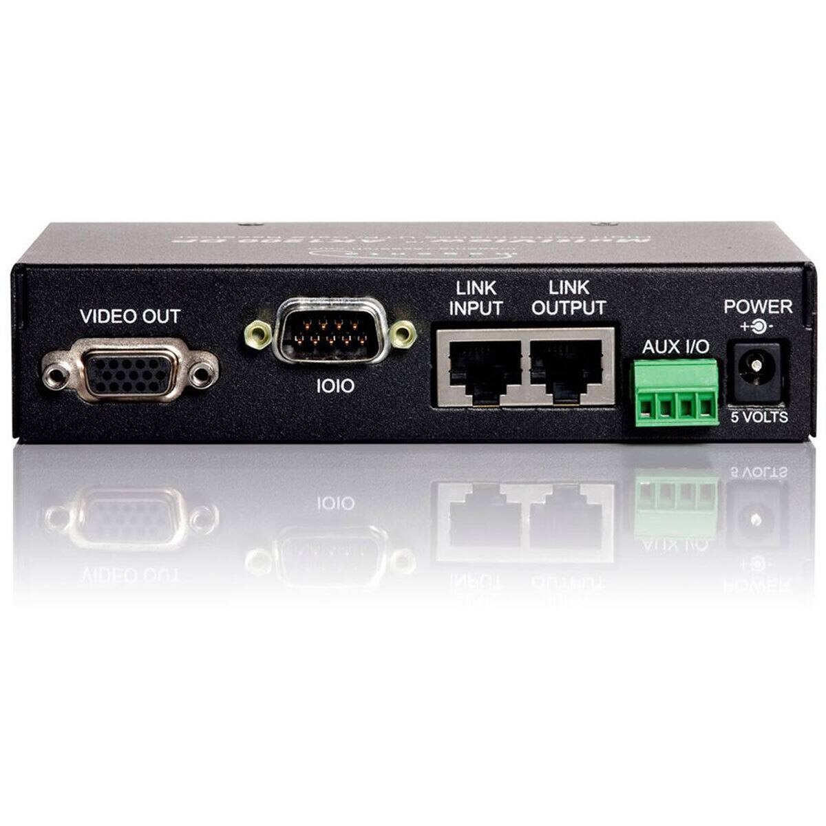 VIDEO OUT  
LINK INPUT LINK OUTPUT  
AUX I/O  
POWER + 5 VOLTS  
1010  
AIDEO TUO  
OLXUA UPUT