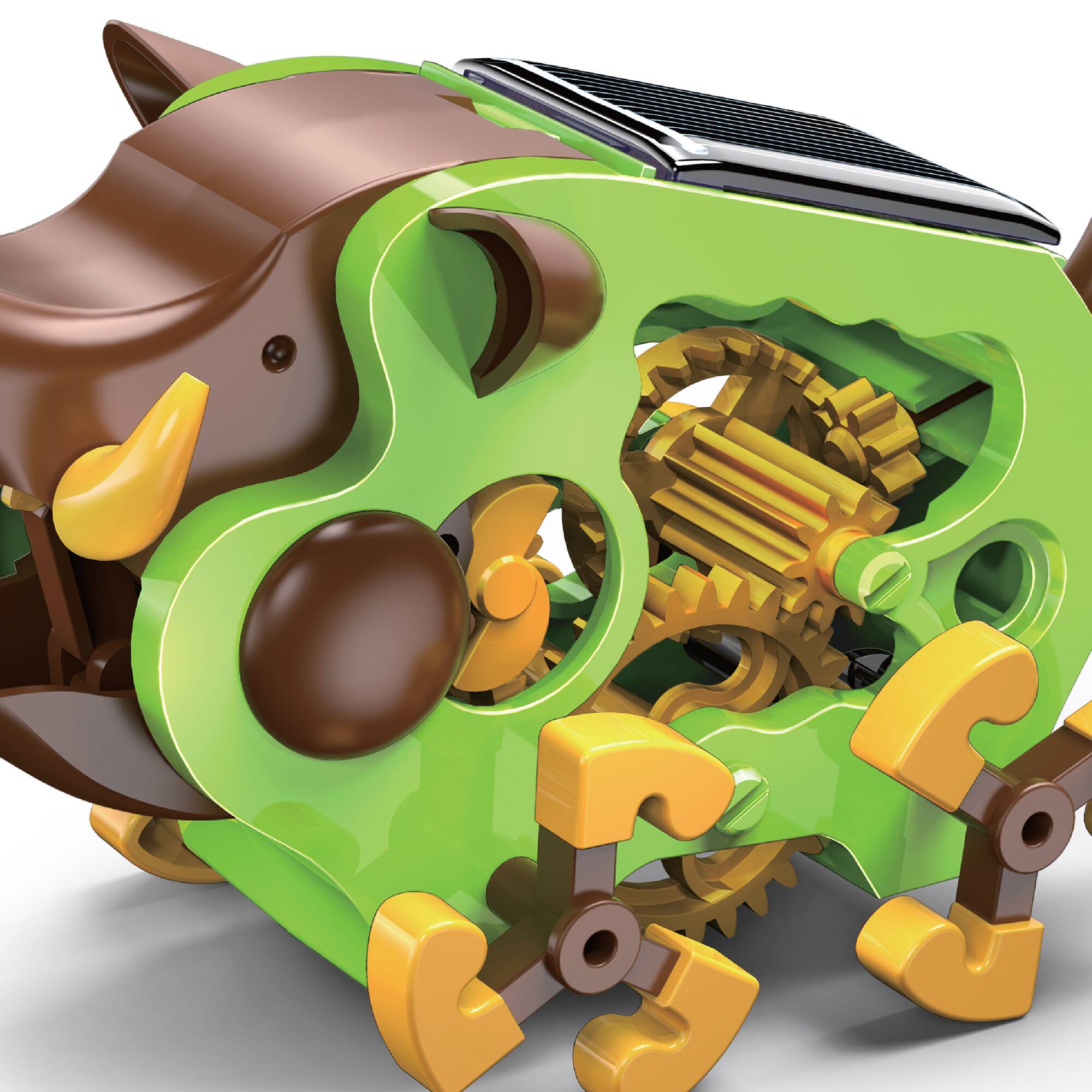 Alt View 13. Elenco - Teach Tech Tusk Wild Boar Solar Robot Crawler STEM Building Set for Kids.