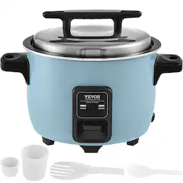 VEVOR - Commercial Rice Cooker, 23-Cup Rice Cooker, 4.2L Large Rice Cooker and Warmer with Nonstick Inner Pot, Fast Cooking - Blue