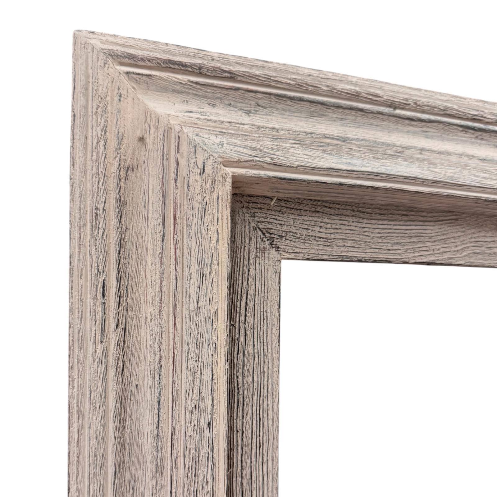Alt View 1. LAREDO FRAME FACTORY - 55 inch Handmade Tv frame for Samsung The Frame tv and Frame Pro Model - RUSTIC DRIFT WOOD.