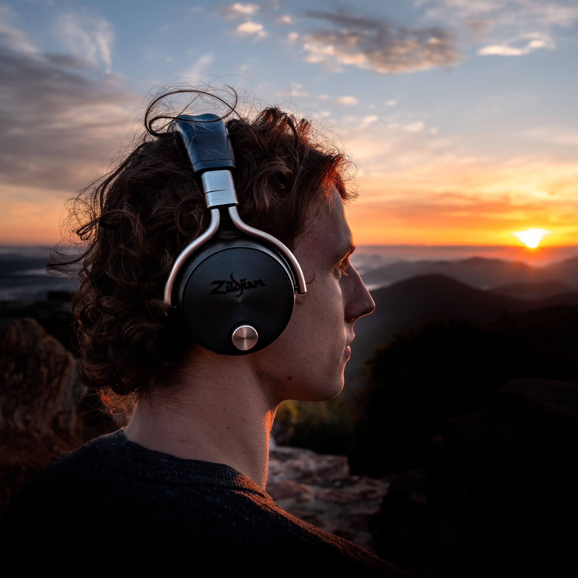 Alt View 1. Zildjian - ALCHEM-E Perfect Tune Headphones - Black.