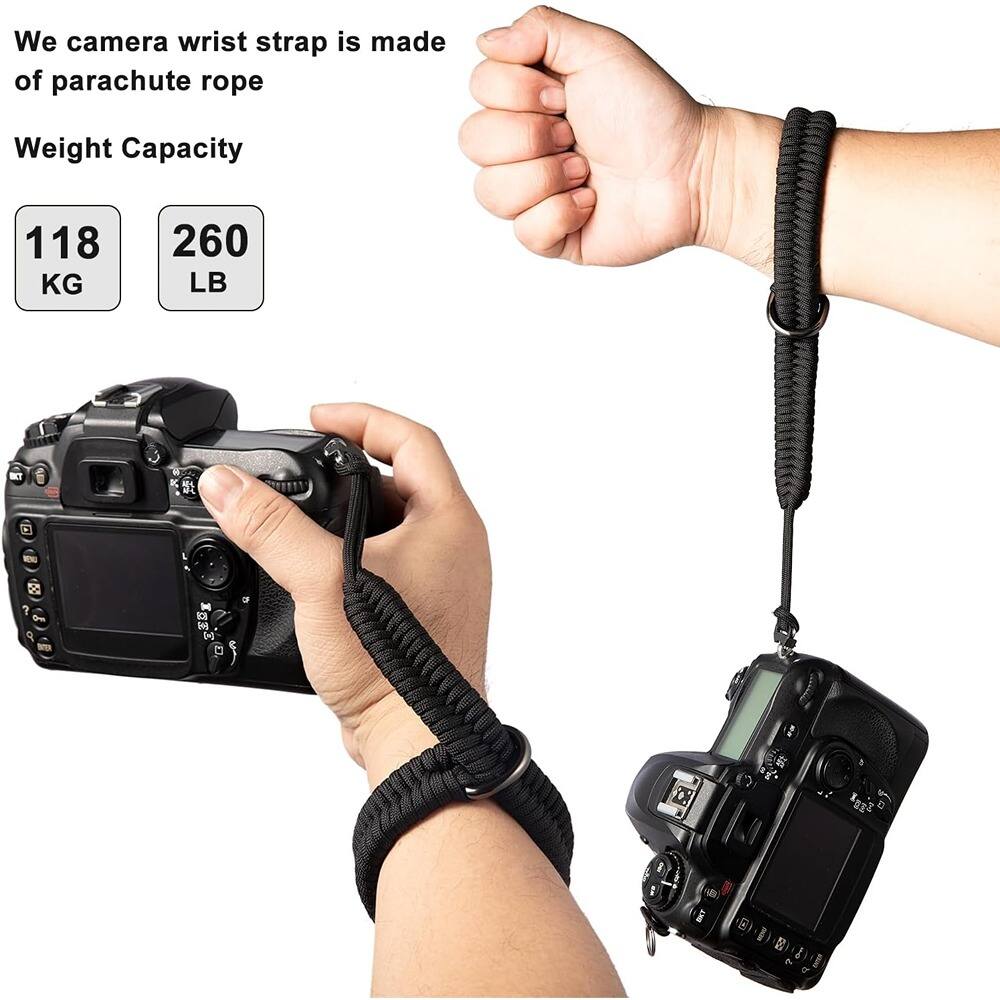 We camera wrist strap is made of parachute rope

Weight Capacity
118 KG
260 LB