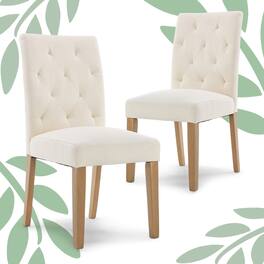 Finch - Westport Tufted Dining Chair, Set of 2 - Cream