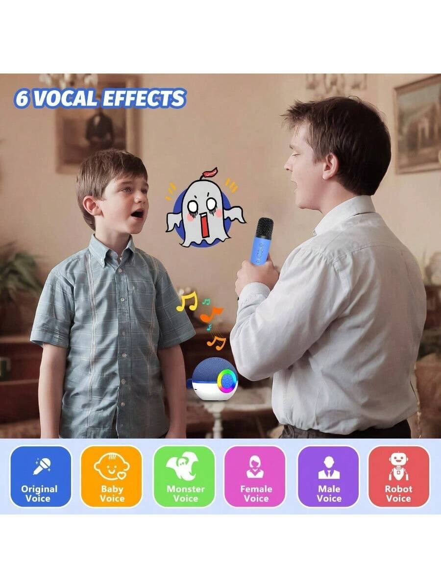 6 VOCAL EFFECTS

- Original Voice
- Baby Voice
- Monster Voice
- Female Voice
- Male Voice
- Robot Voice