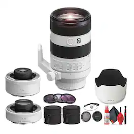 Sony - FE 70-200mm f/4 Macro G OSS II Full-Frame Compact Telephoto Zoom Lens - Bundle (International Version) - White