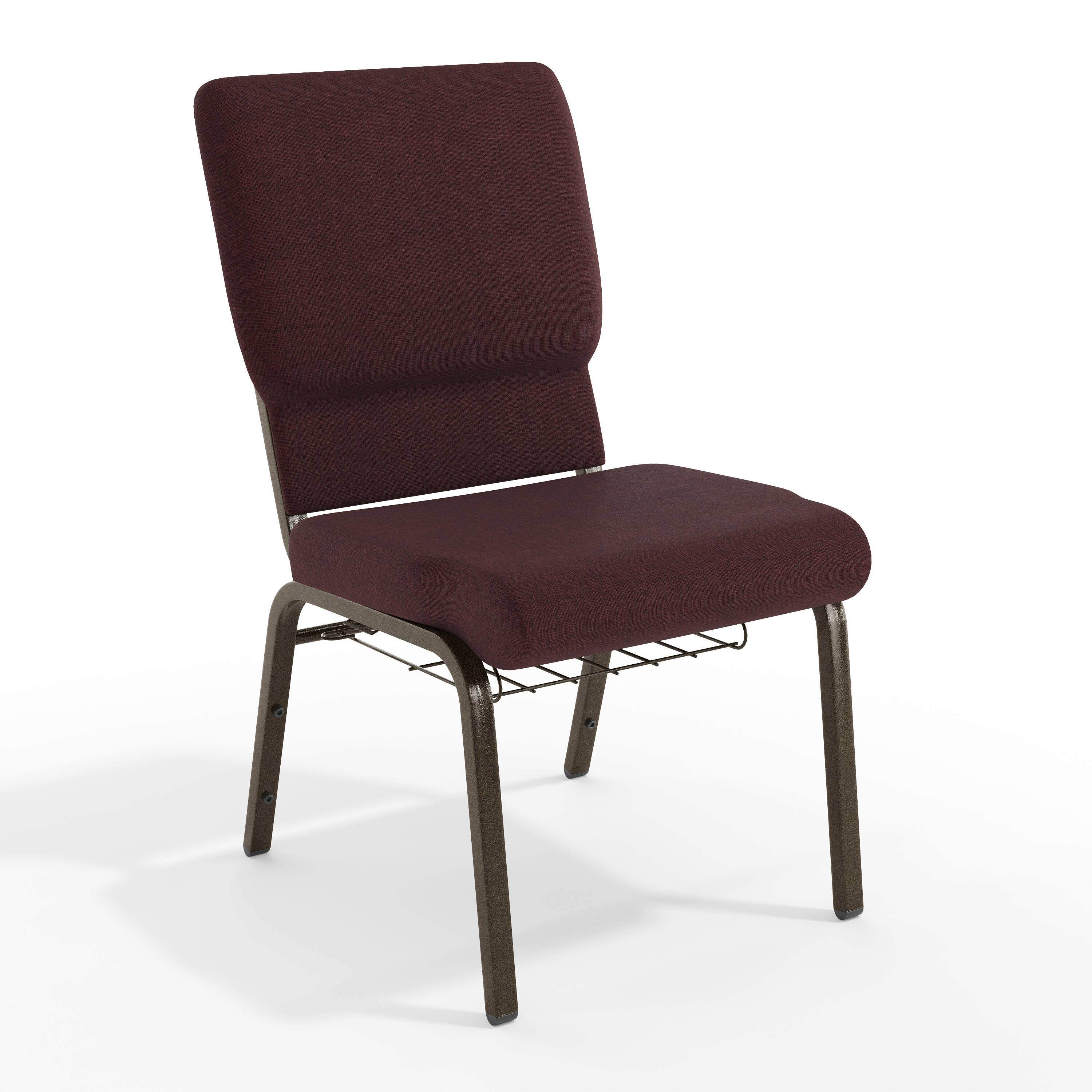 Plum Fabric/Gold Vein Frame