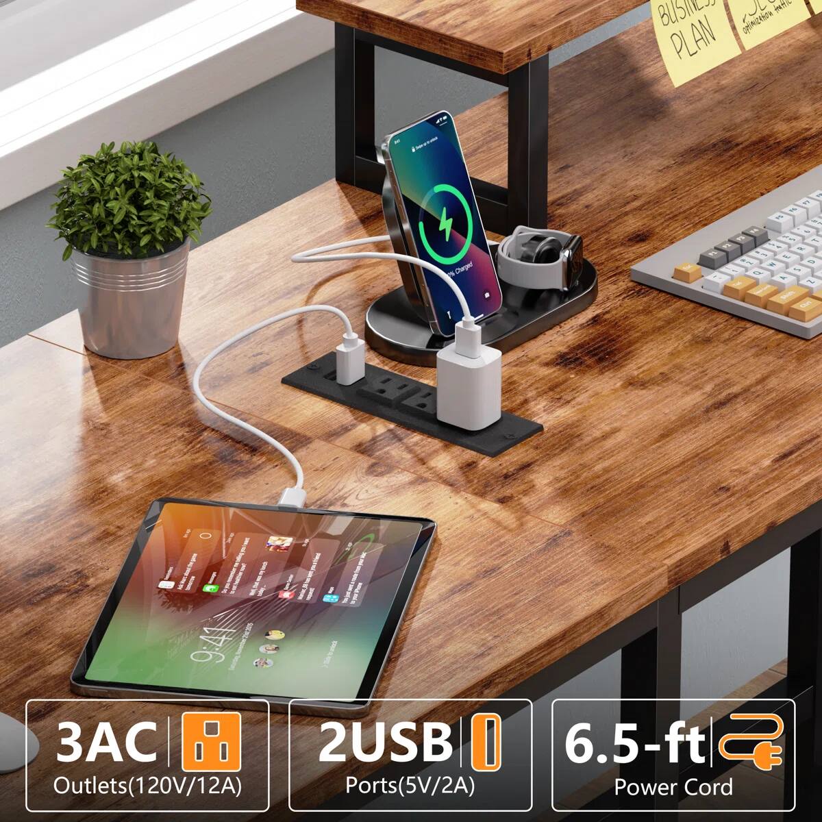 BUSINESS PLAN

Charged

Outlets(120V/12A) 2USB Ports(5V/2A) 6.5-ft Power Cord