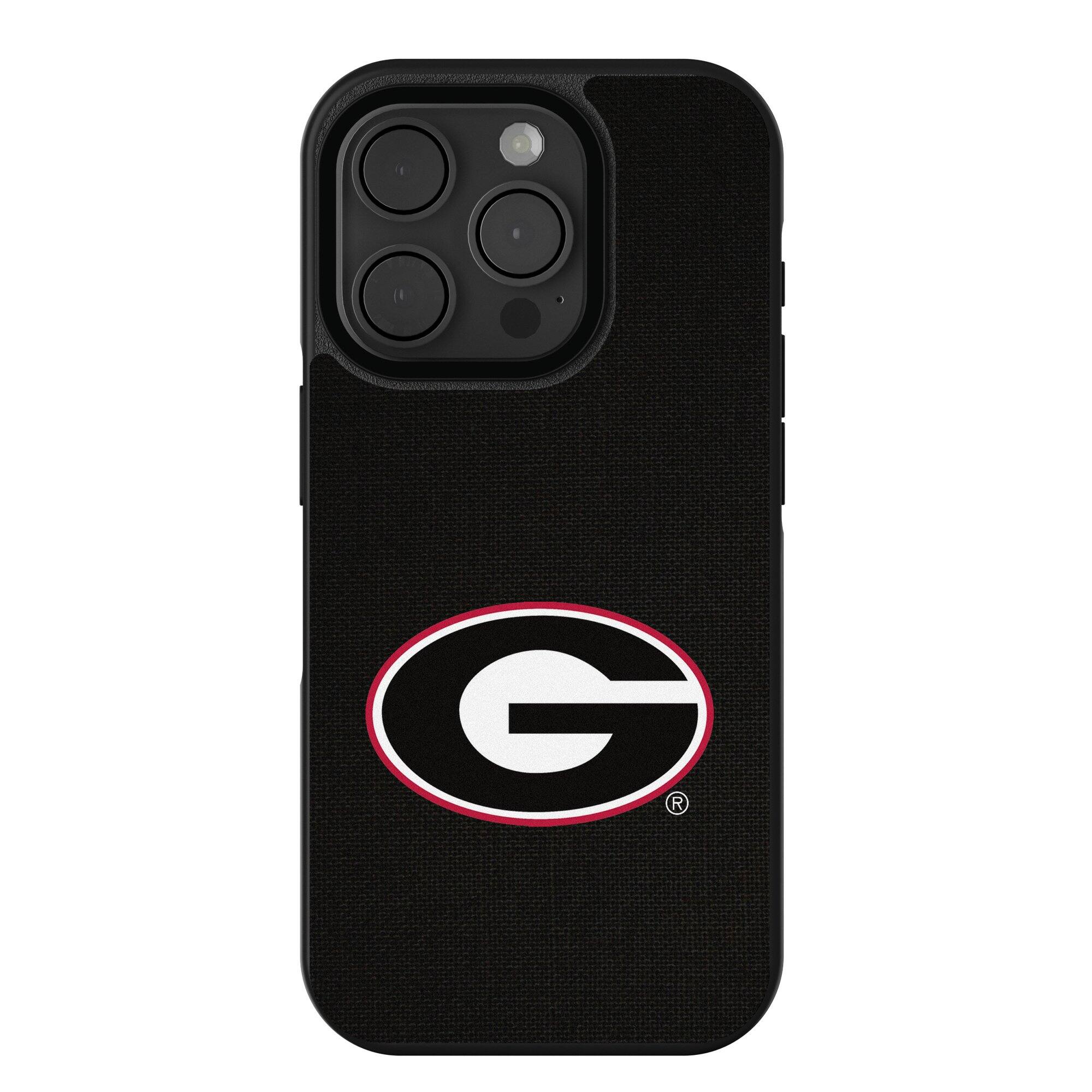 Front. Keyscaper - Georgia Bulldogs iPhone Solid Design Bump Case - 16 - Multicolor.