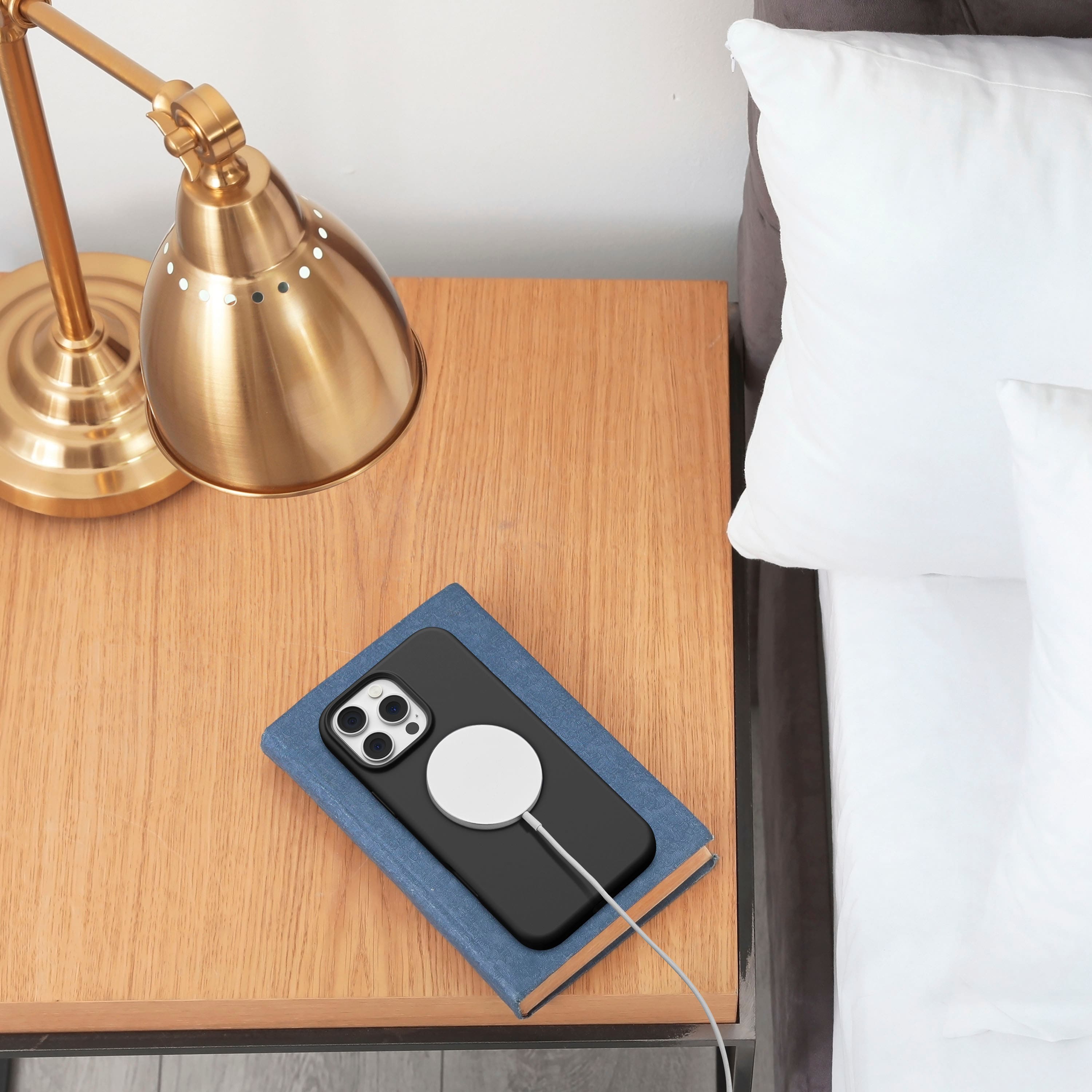 Alt View 14. Insignia™ - Silicone Case with MagSafe for iPhone 16 Pro Max - Black.