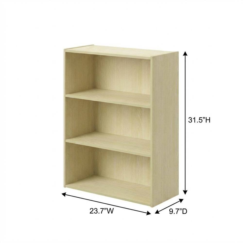 FurniFact - Wood Bookcase with Open Shelving for Storage and Display - Steam Beech price history on PriceWatchPro