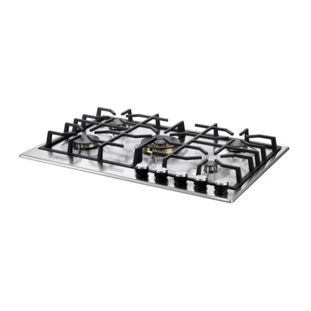 Alt View 2. Verona - Verona 30" Designer Gas Cooktop with 5 Sealed Burners in Stainless Steel - Stainless Steel.