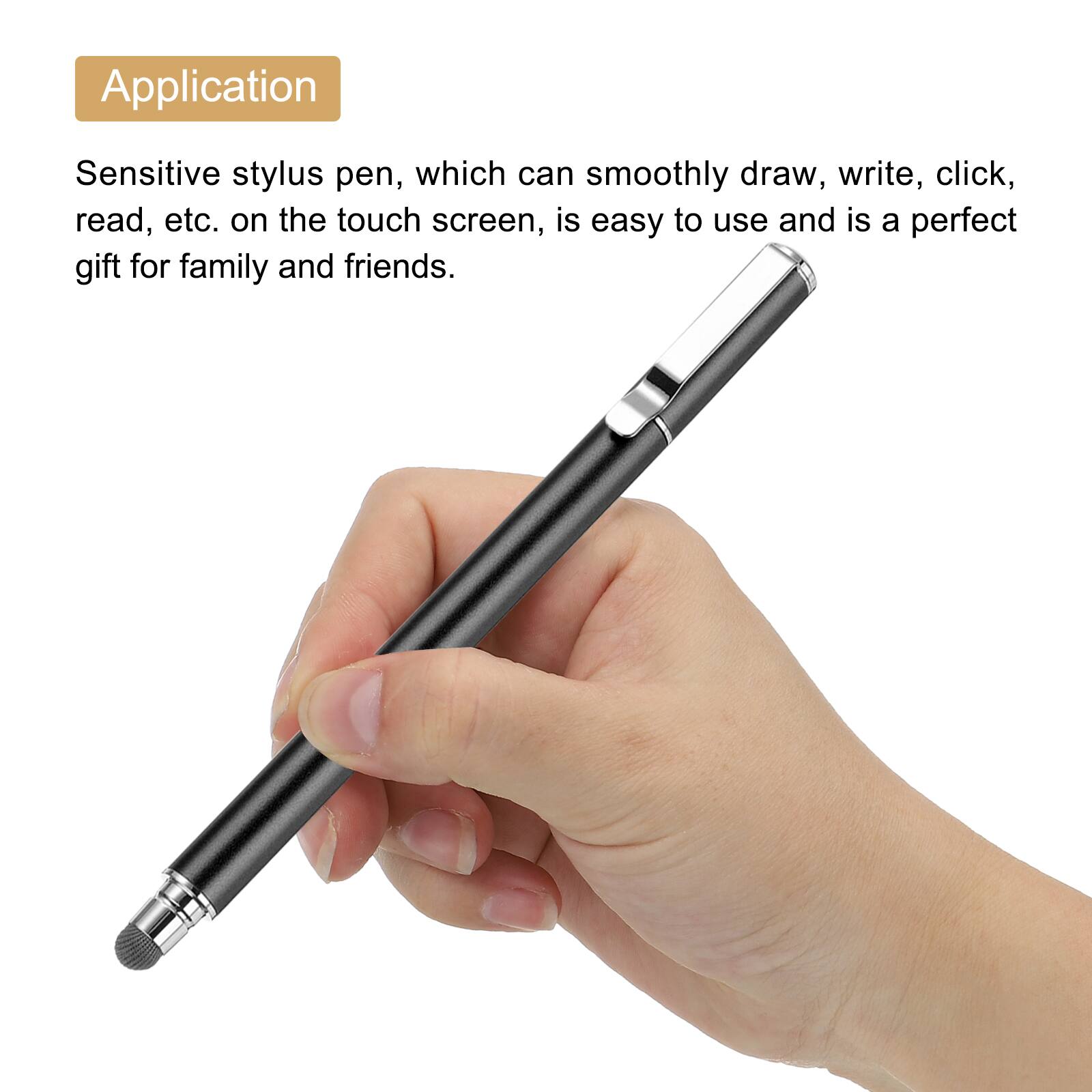 Application

Sensitive stylus pen, which can smoothly draw, write, click, read, etc. on the touch screen, is easy to use and is a perfect gift for family and friends.