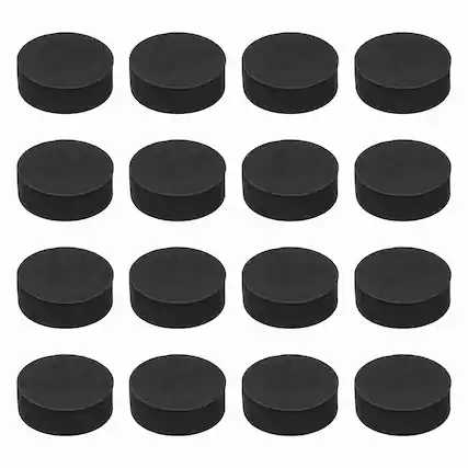 Front. Unique Bargains - Single Sided Speaker Isolation Pads 45x16mm Round EVA Acoustic Foam Anti-Vibration Feet for Speaker Subwoofer, 16pcs - Black.