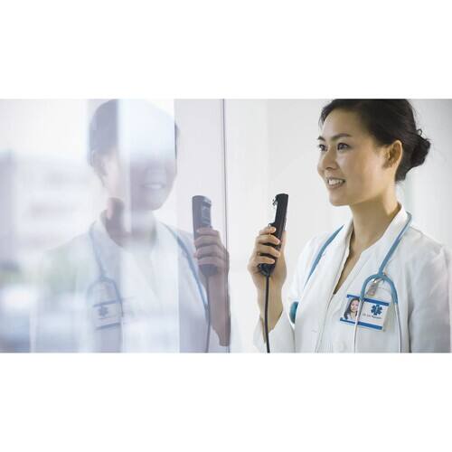 Alt View 1. OM System - RM-4110S USB Speech Recognition Microphone with Advanced Noise Cancellation and Antimicrobial Design for Professionals - Black.
