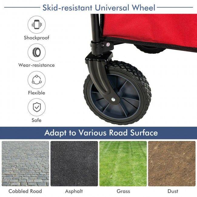 Skid-resistant Universal Wheel

- Shockproof
- Wear-resistance
- Flexible
- Safe

Adapt to Various Road Surface

- Cobbled Road
- Asphalt
- Grass
- Dust