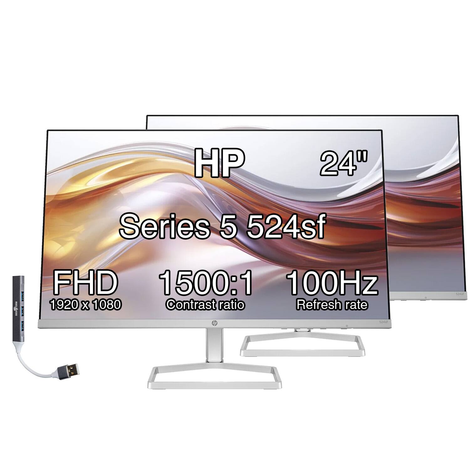HP 24" Series 5 524sf | FHD 1500:1 100Hz 1920 x 1080 Contrast ratio Refresh rate