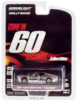 1967 Ford Mustang Custom "Eleanor" Gone in 60 Seconds 2000 Movie 1/64 Diecast Model Car by Greenlight