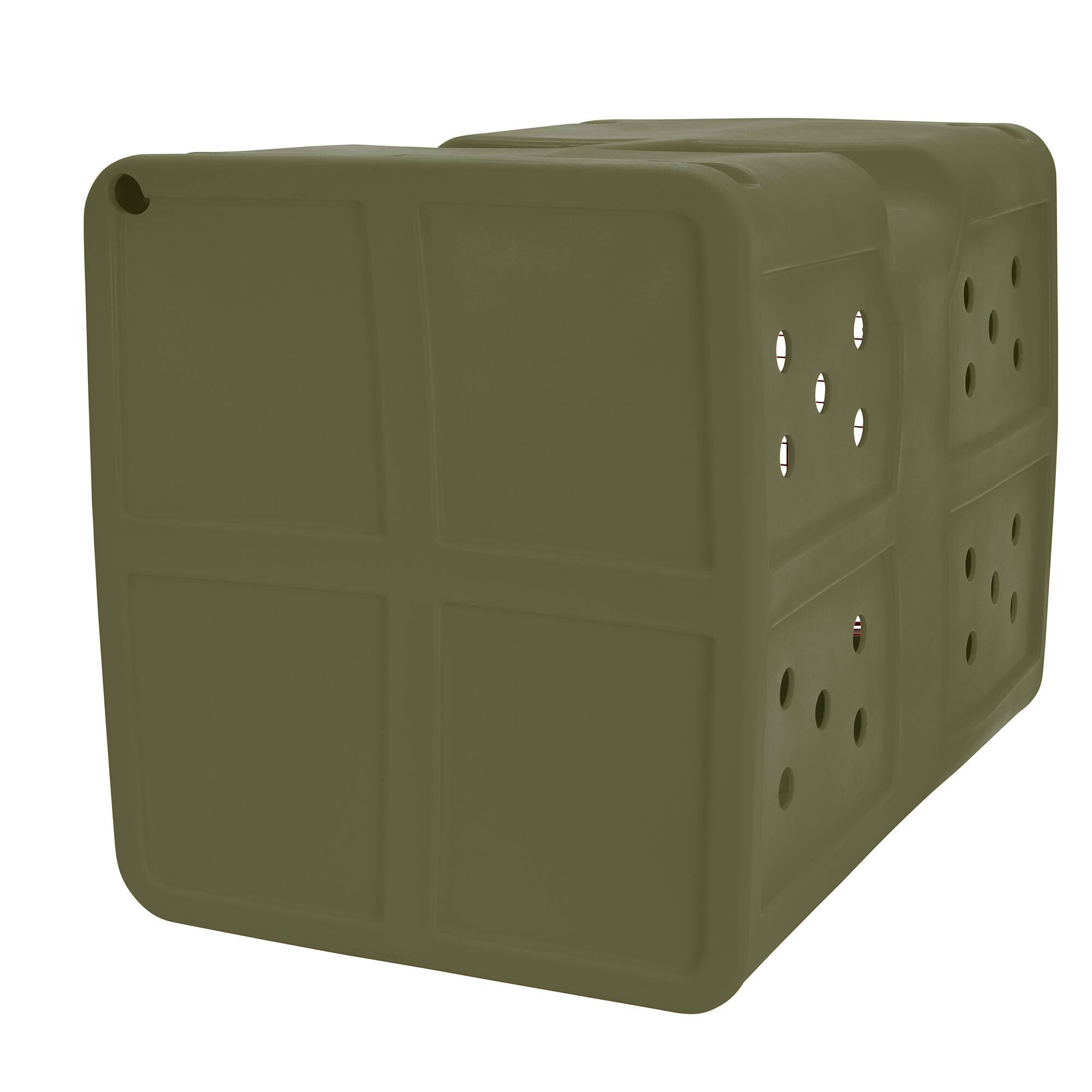Alt View 6. Dakota 283 - Dakota 283 G3 Large Easy to Clean Dog Kennel w/ Handle & Latching Door, Olive.