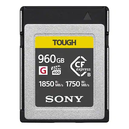 TOUGH 960 GB CF express 400
R: 1850 MB/s
W: 1750 MB/s
SONY