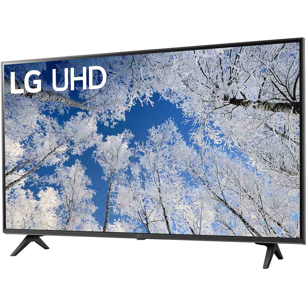 Left. LG - 43 Inch Class LED 4K UHD Smart webOS 22 TV 43UQ7070ZUD - Gray.