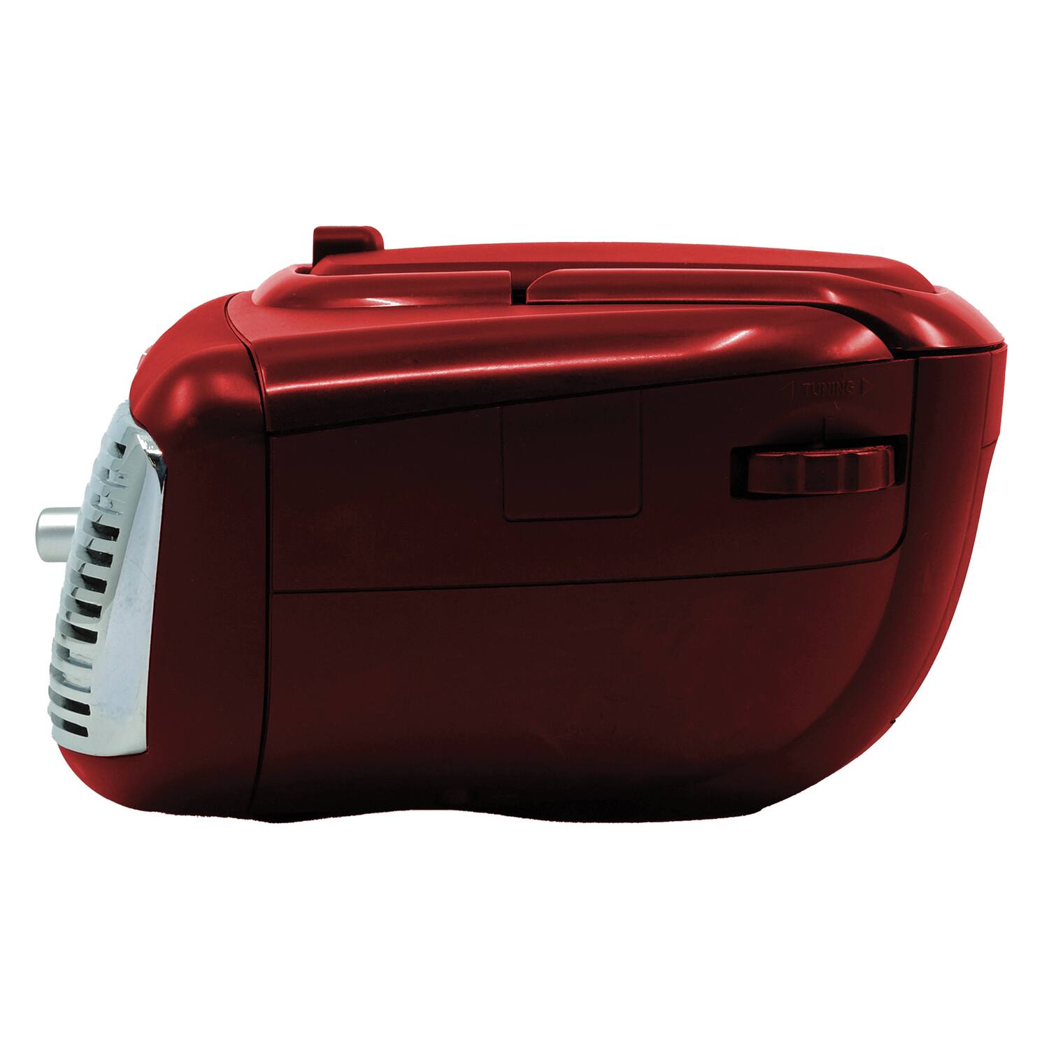 Left. Proscan - Proscan Prcd211-red Retro-style Cd/radio Boom Box, Prcd211 (red) - Red.