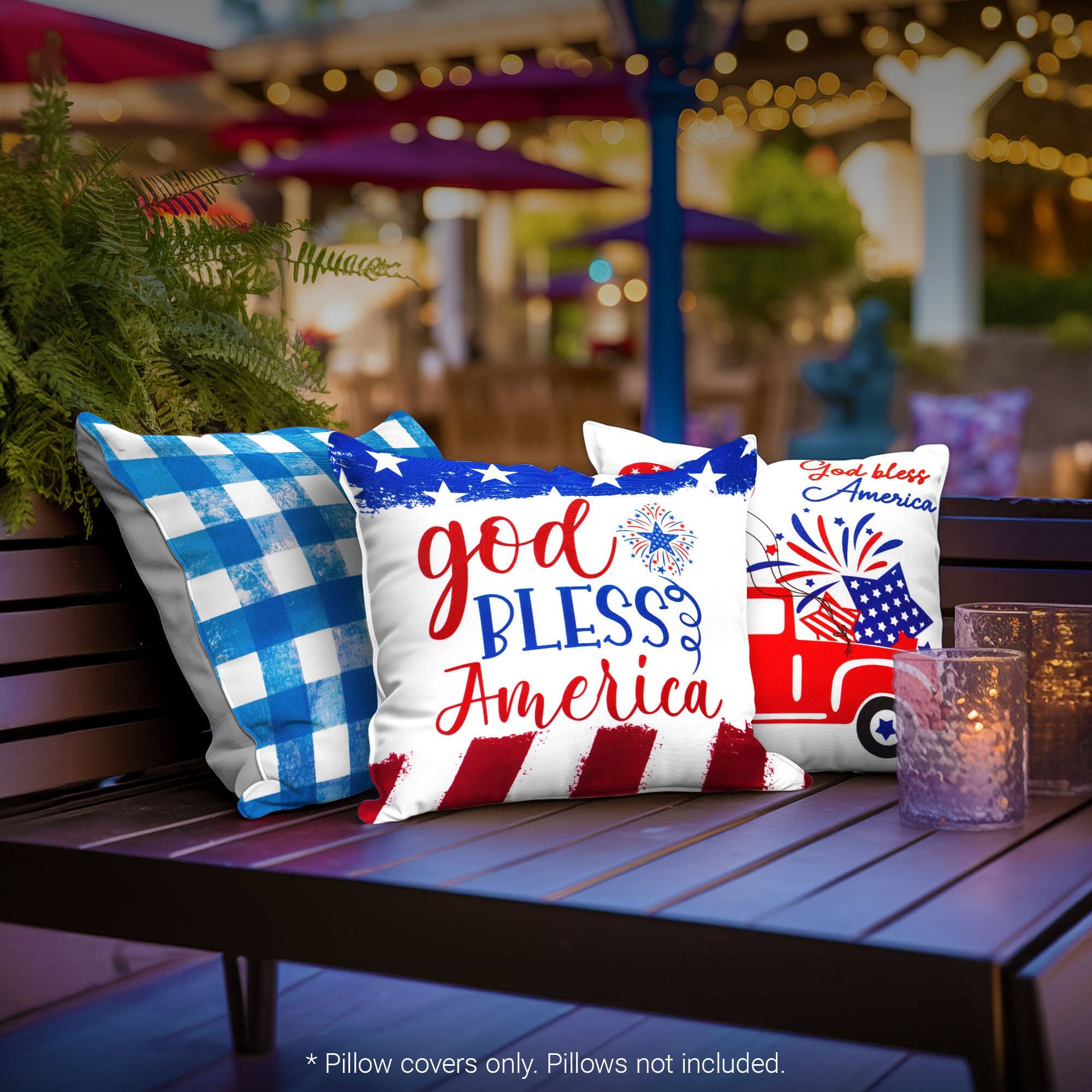 God bless America, you BLESS America!  
*Pillow covers only. Pillows not included.