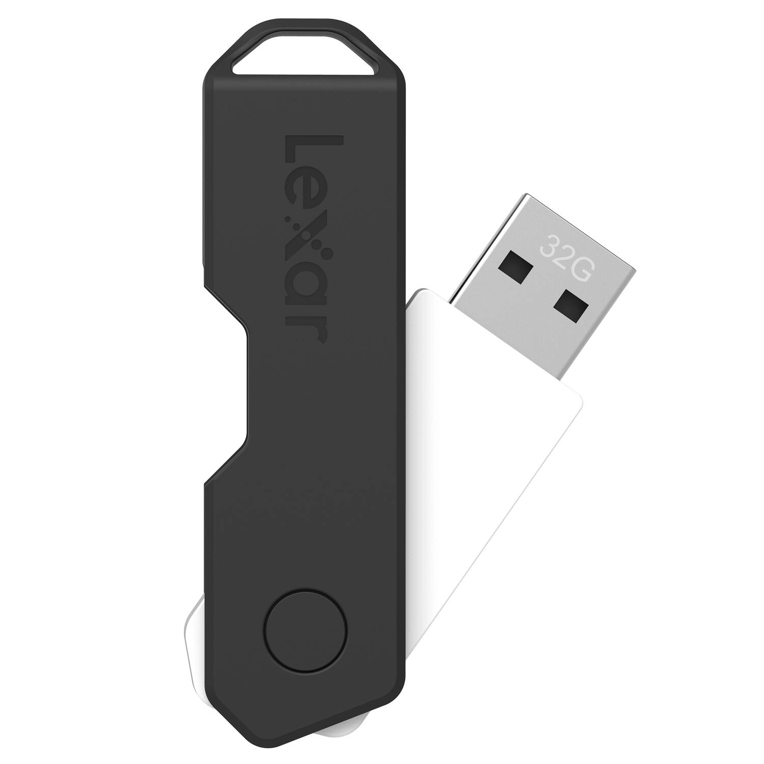 Lexar JumpDrive TwistTurn2 USB 2.0 Flash Drive 32 GB Black LJDTT2