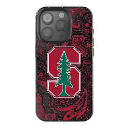 Keyscaper - NCAA - Stanford Cardinal Paisley Bling iPhone Case - 14 - Black